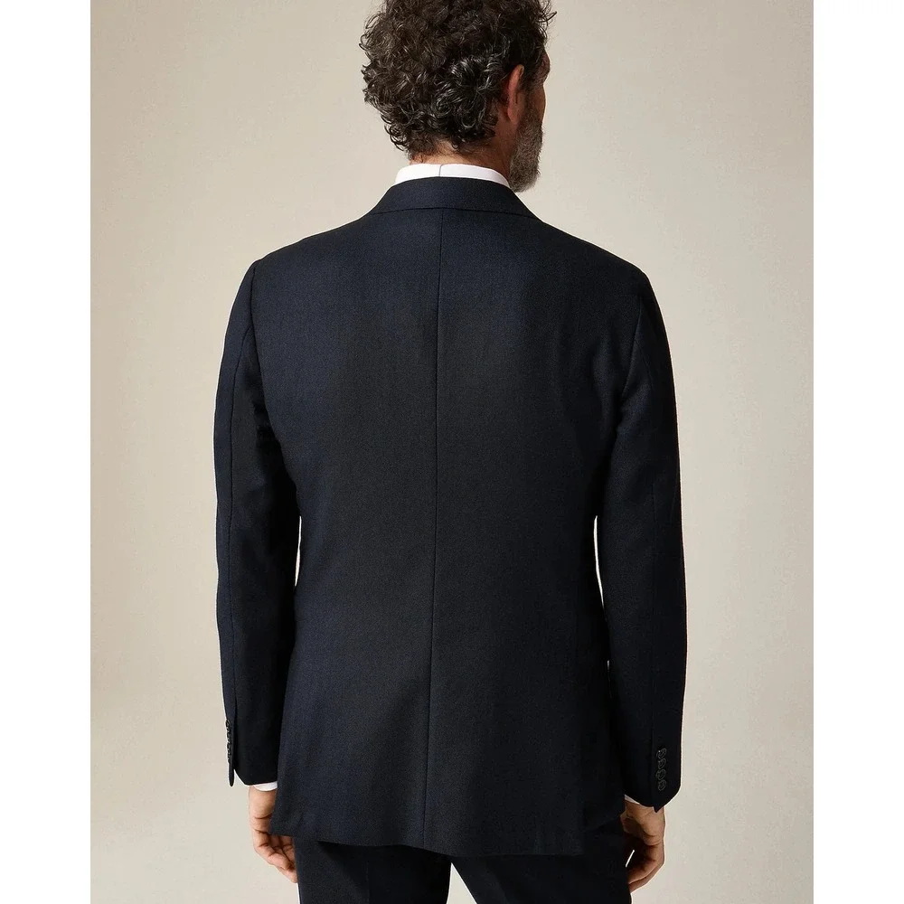 J.Crew Mens 44R Ludlow Blazer Navy Blue Moon England Wool Cotton BH230